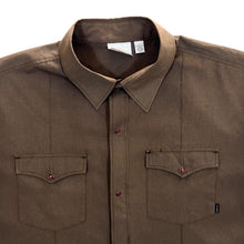 Load image into Gallery viewer, Early 00&#39;s Hurley Brown Skater Surfer Popper Western Bowling Style Short Sleeve Shirt
