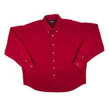 Load image into Gallery viewer, Vintage Ralph Lauren &quot;Blaire&quot; Classic Red Long Sleeve Button-Up Cotton Shirt
