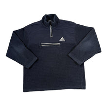 Load image into Gallery viewer, Vintage 90&#39;s ADIDAS Embroidered Mini Logo 1/4 Zip Deep Pile Fleece Pullover Sweatshirt
