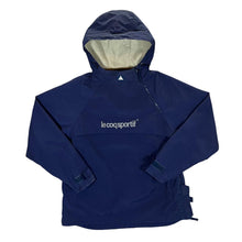 Load image into Gallery viewer, Early 00&#39;s LE COQ SPORTIF Spellout Graphic Hooded Windbreaker Cagoule Pullover Jacket
