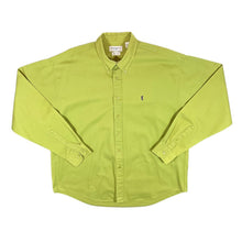 Load image into Gallery viewer, Vintage YSL Yves Saint Laurent Classic Green Long Sleeve Button-Up Cotton Shirt
