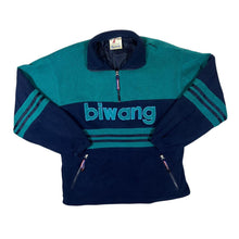 Load image into Gallery viewer, Vintage BIWANG Embroidered Logo Colour Block 1/4 Zip Pullover Fleece Sweatshirt
