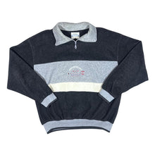 Load image into Gallery viewer, Vintage SAILORS "Keep On Rolling" Colour Block 1/4 Zip Pullover Fleece Sweatshirt
