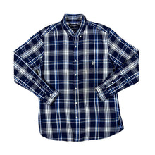 Load image into Gallery viewer, CHAPS &quot;Performance&quot; Classic Plaid Check Cotton Polyester Long Sleeve  Button-Up Shirt

