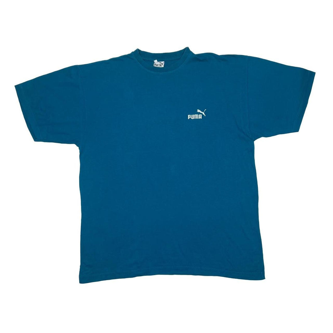 Vintage 90’s PUMA Classic Basic Embroidered Mini Logo Spellout Cotton T-Shirt