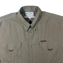 Load image into Gallery viewer, Vintage Columbia Sportswear Brown Outdoor Utility Hiking Cotton Button-Up Shirt
