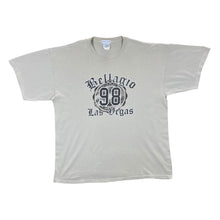 Load image into Gallery viewer, Early 00&#39;s BELLAGIO LAS VEGAS Souvenir Spellout Graphic Cream Short Sleeve T-Shirt
