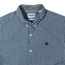 Load image into Gallery viewer, Timberland &quot;Regular Fit&quot; Green White Check Long Sleeve Button-Up Cotton Shirt
