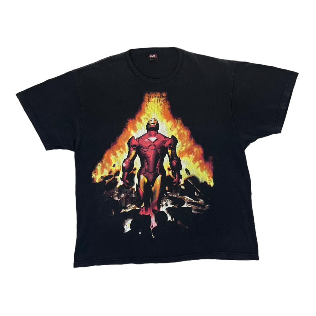 MARVEL Mad Engine Iron Man Superhero Comic Book Graphic T-Shirt