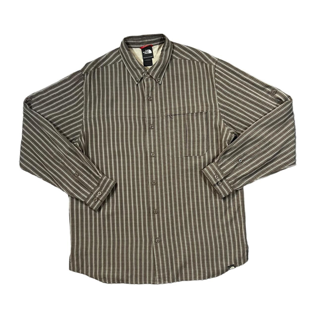 THE NORTH FACE TNF Classic Plaid Check Long Sleeve Zip Pocket Shirt