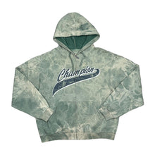 Load image into Gallery viewer, Early 00's CHAMPION Big Script Spellout Graphic Tie Dye Zip Hoodie
