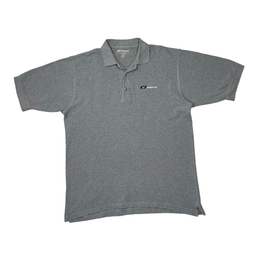 REEBOK Classic Basic Essential Embroidered Mini Logo Short Sleeve Polo Shirt