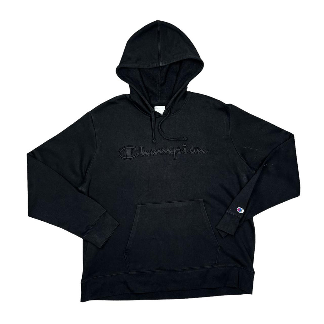 CHAMPION Elite Classic Embroidered Big Logo Spellout Pullover Hoodie