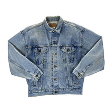 Load image into Gallery viewer, Vintage LEVI&#39;S Red Tab Classic Blue Denim Trucker Bomber Jacket
