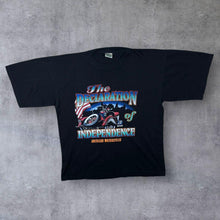Load image into Gallery viewer, Vintage 90's The Declaration Of Independence "American Motorcycles" Biker Black T-Shirt
