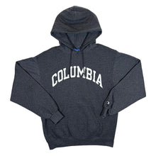 Load image into Gallery viewer, Champion Eco Fleece COLUMBIA College Spellout Graphic Grey Pullover Hoodie
