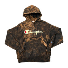 Load image into Gallery viewer, CHAMPION Reverse Weave Embossed Big Logo Spellout Tie Dye Pullover Hoodie

