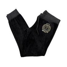 Load image into Gallery viewer, JUICY COUTURE Diamante Y2K Embroidered Logo Velour Cuffed Joggers Bottoms
