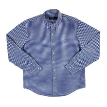 Load image into Gallery viewer, Polo Ralph Lauren Blue White Plaid Check Long Sleeve Button-Up Cotton Shirt
