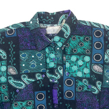 Load image into Gallery viewer, Vintage 90&#39;s Crazy Abstract Paisley Patterned Cowboy Western Cotton Long Sleeve Shirt
