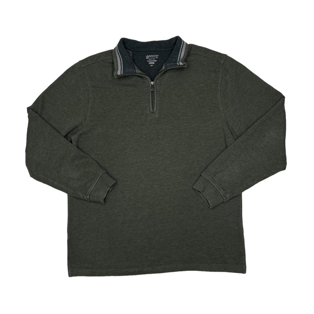 ARROW Classic Basic Essential 1/4 Zip Pullover Sweatshirt