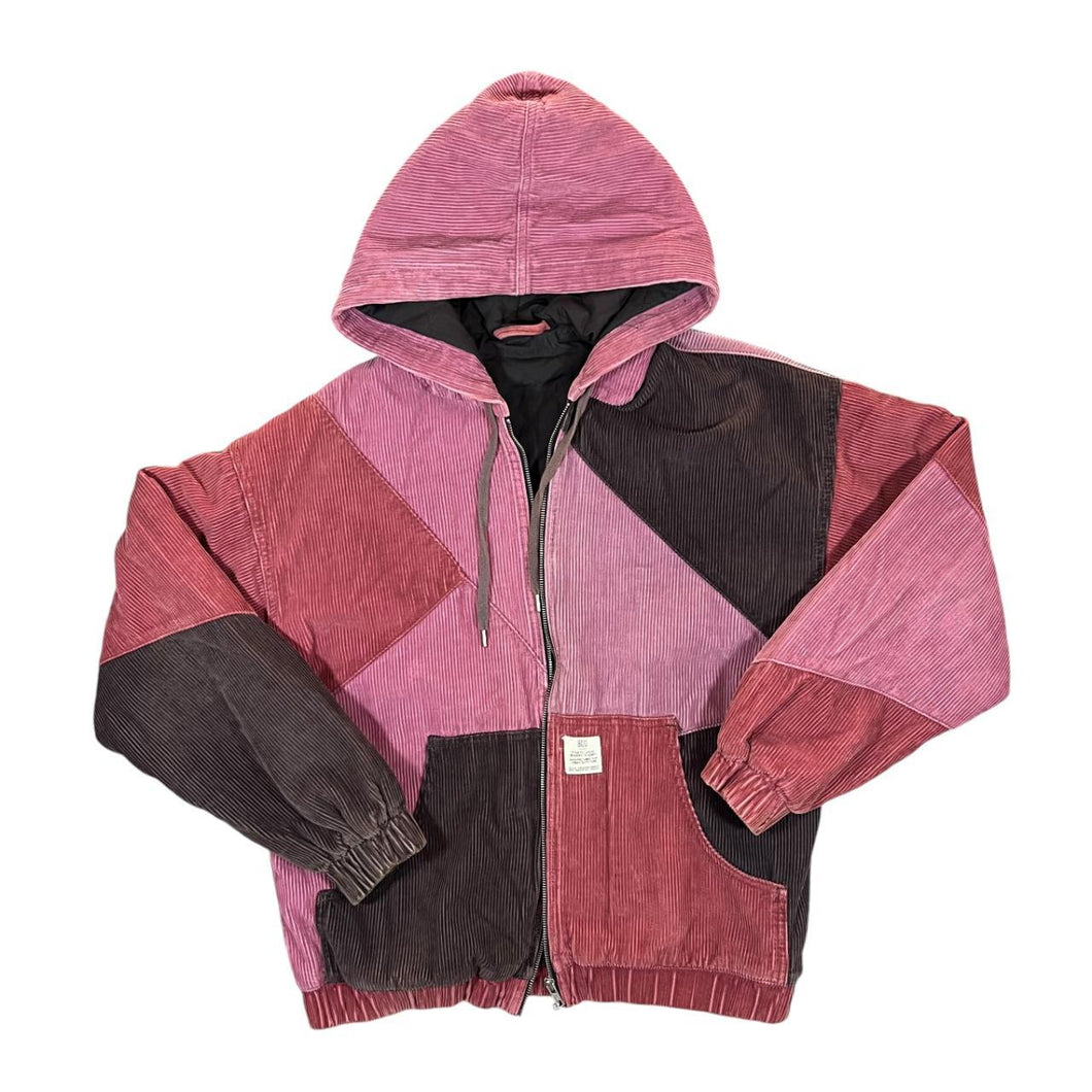 BDG Urban Outfitters Corduroy Cord Patchwork Hooded Lightly Padded