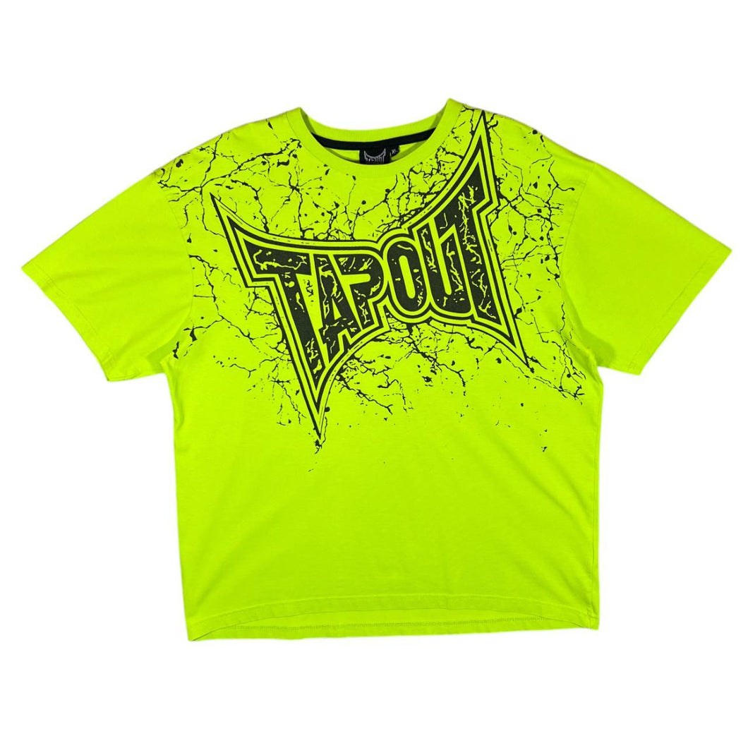 TAPOUT Graphic Logo Spellout MMA Green Short Sleeve T-Shirt
