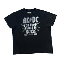 Load image into Gallery viewer, AC/DC &quot;For Those About To Rock&quot; Graphic Spellout Hard Rock Band T-Shirt

