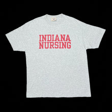 Load image into Gallery viewer, Vintage Steve &amp; Barry’s INDIANA NURSING College Spellout Graphic T-Shirt
