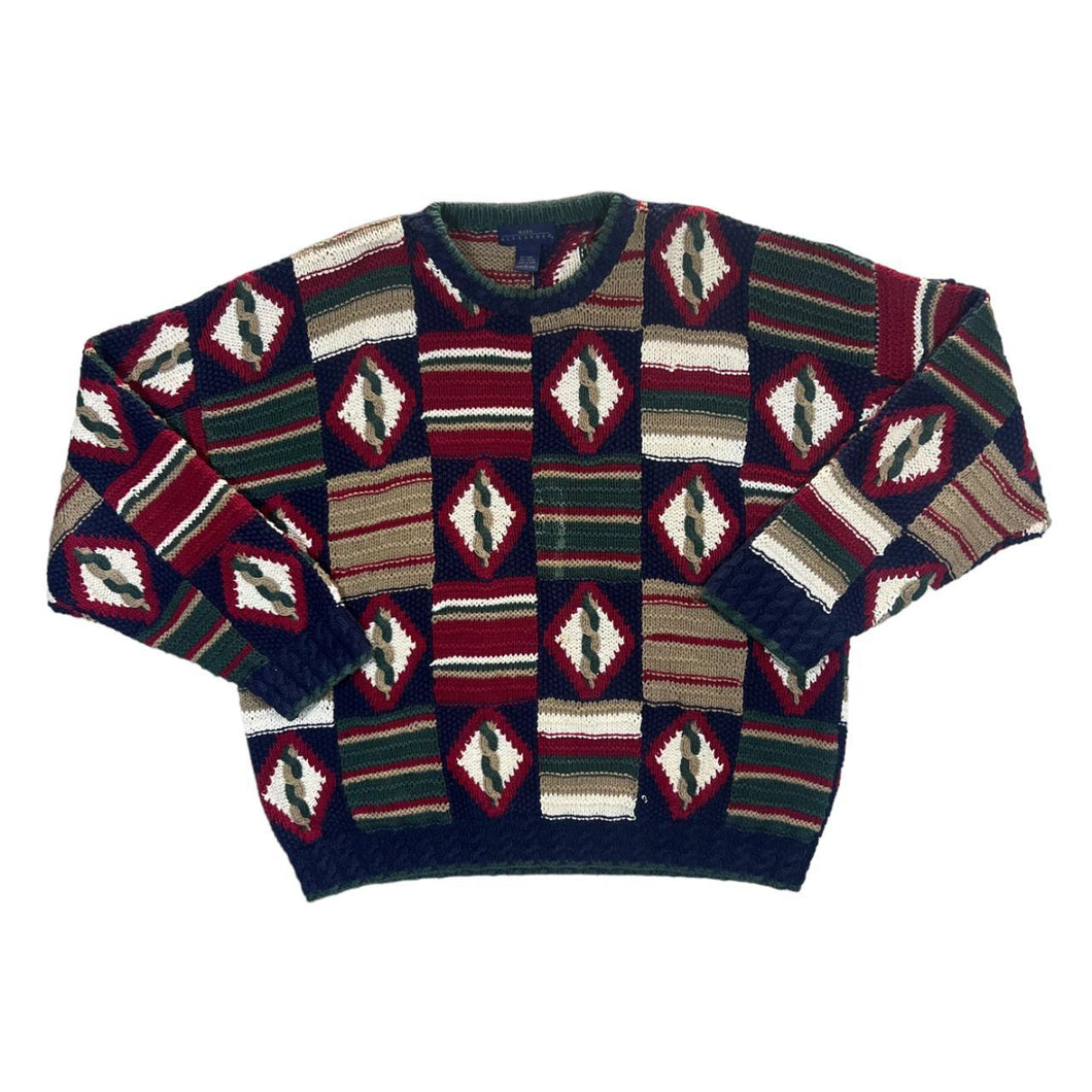 Vintage 90's MARK ALEXANDER Abstract 3D Crazy Knit Heavyweight Sweater Jumper