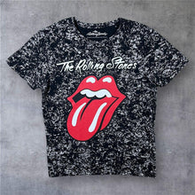 Load image into Gallery viewer, The Rolling Stones (2013) Classic Logo Rock Music Band Splatter Patterned T-Shirt
