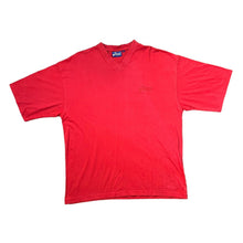 Load image into Gallery viewer, Vintage ASICS Classic Embroidered Mini Logo Red Short Sleeve V-Neck T-Shirt
