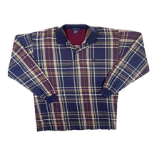 Load image into Gallery viewer, Vintage Nautica Tartan Plaid Check Mini Logo Long Sleeve Polo Shirt
