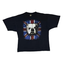 Load image into Gallery viewer, Vintage ZIP IT London British Bulldog Union Jack Graphic Black T-Shirt
