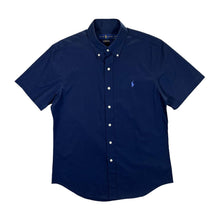 Load image into Gallery viewer, RALPH LAUREN &quot;Custom Fit 100% Cotton Stretch&quot; Mini Logo Short Sleeve Button-Up Shirt
