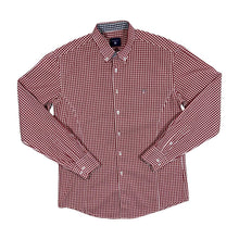 Load image into Gallery viewer, GANT Classic Embroidered Mini Logo Red Gingham Check Long Sleeve Button-Up Shirt
