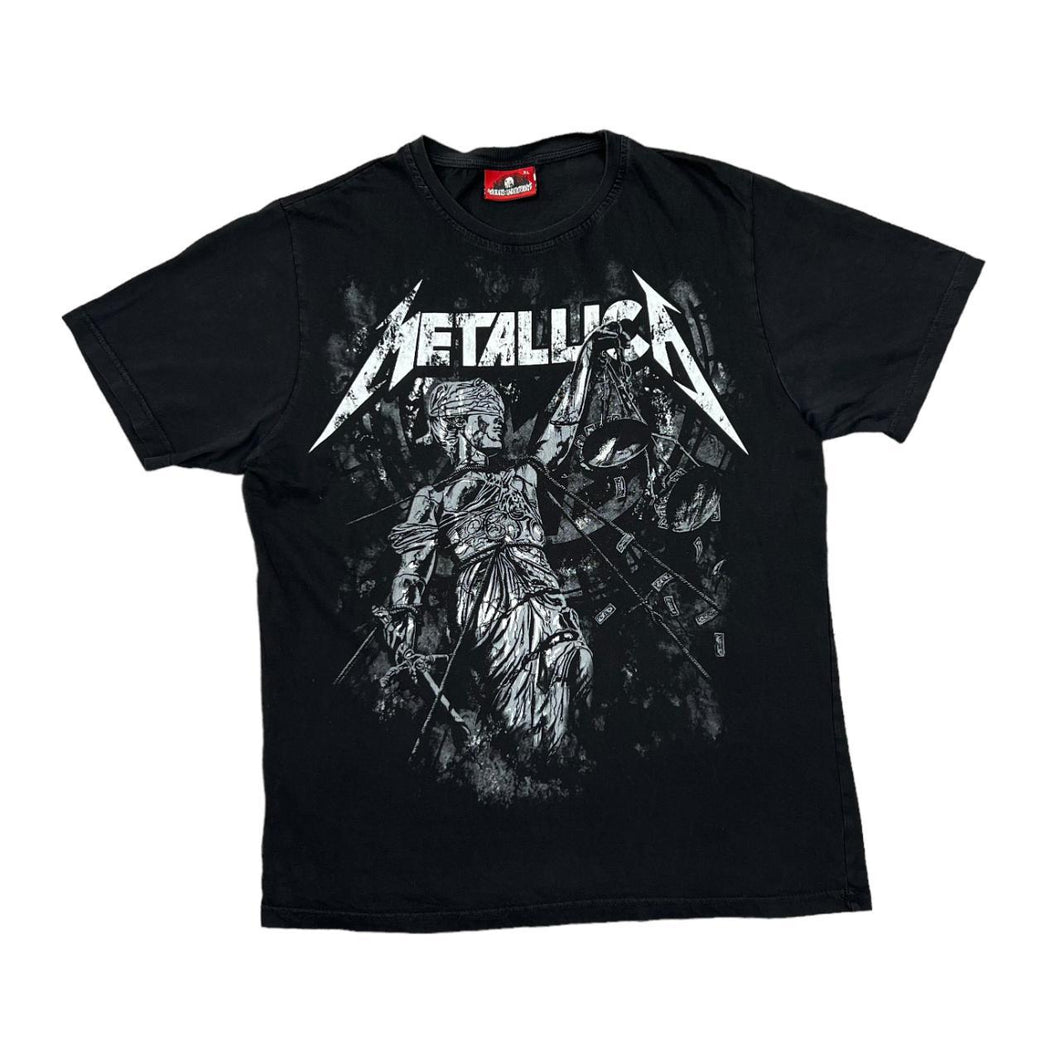 METALLICA Graphic Logo Spellout Thrash Heavy Metal Music Band T-Shirt