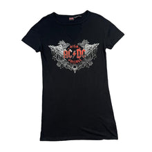 Load image into Gallery viewer, FB Sister x AC/DC &quot;High Voltage&quot; Graphic Logo Spellout Hard Rock Band T-Shirt Dress
