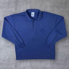 Load image into Gallery viewer, Vintage New Fast C&amp;A Embroidered Mini Logo Blue Collared Sweatshirt
