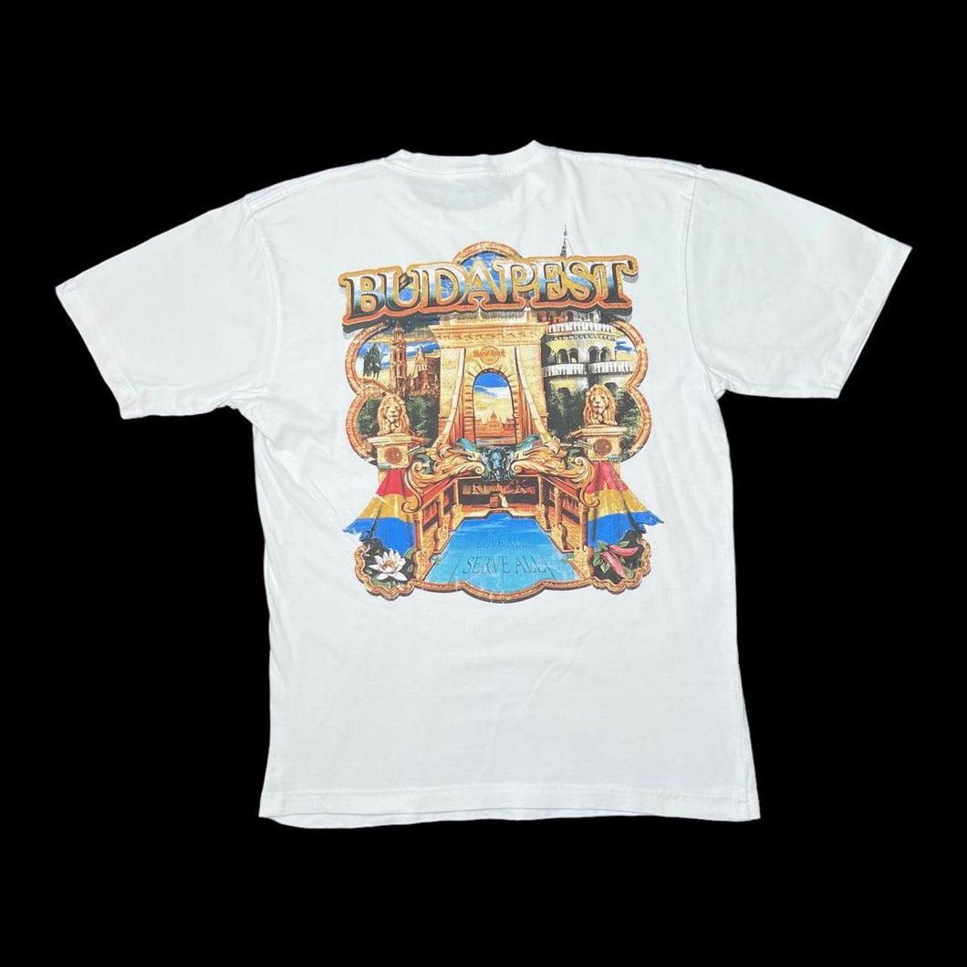HARD ROCK CAFE “Budapest” Souvenir Logo Spellout Graphic T-Shirt