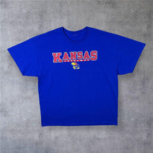 Load image into Gallery viewer, NCAA Kansas Jayhawks College Sports Logo Spellout Graphic T-Shirt
