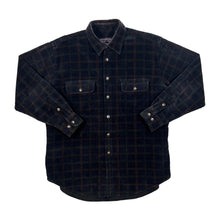 Load image into Gallery viewer, Vintage ROUNDTREE &amp; YORKE Plaid Check Heavy Corduroy Cord Long Sleeve Shirt
