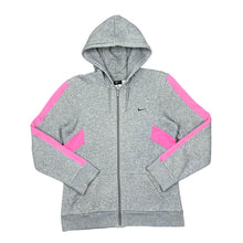 Load image into Gallery viewer, NIKE Classic Embroidered Mini Swoosh Logo Colour Block Zip Hoodie
