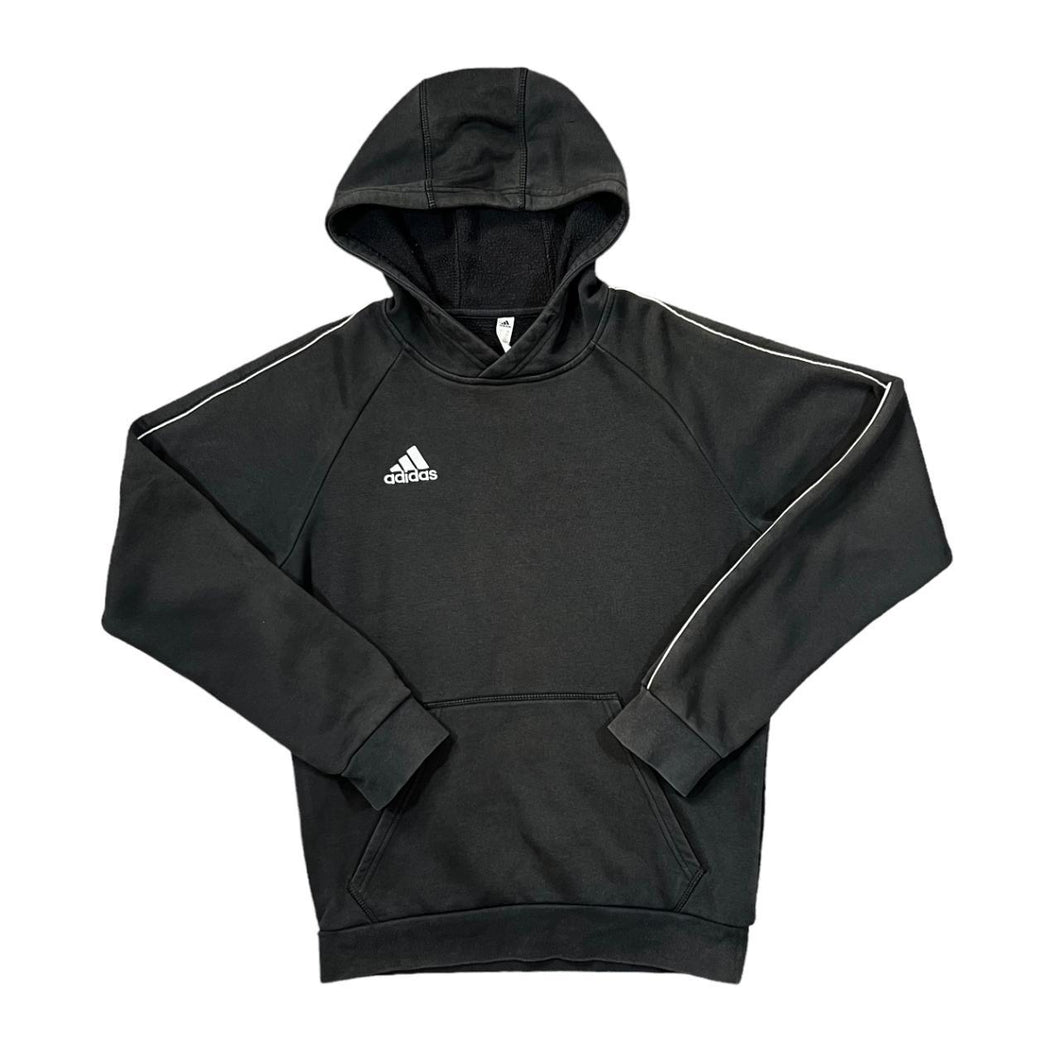 ADIDAS Classic Basic Embroidered Mini Logo Black Pullover Hoodie