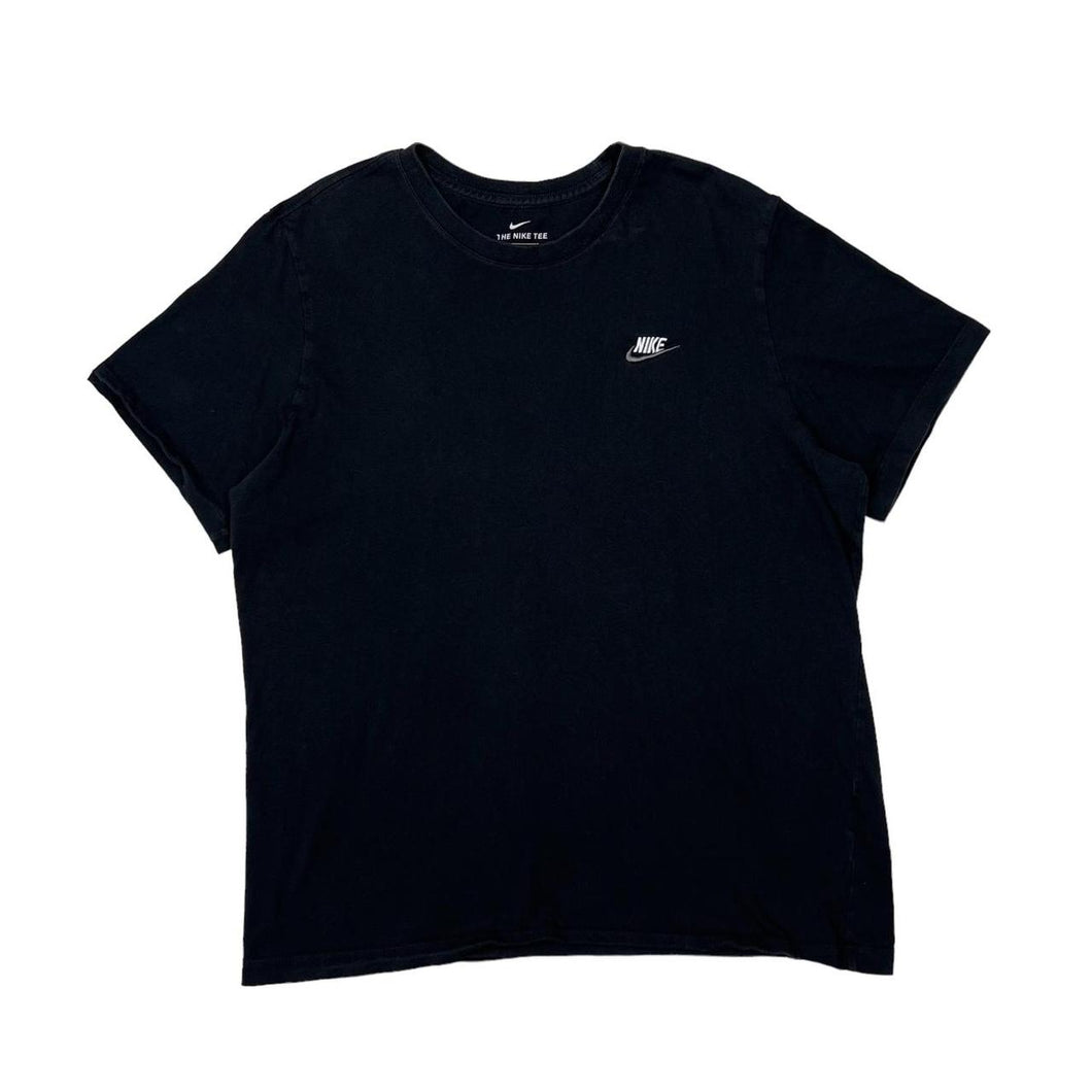 NIKE Classic Basic Embroidered Mini Logo Short Sleeve Cotton T-Shirt