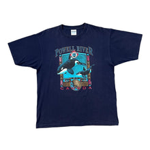 Load image into Gallery viewer, Vintage 90's POWELL RIVER "Canada" Killer Whale Orca Souvenir Spellout Graphic T-Shirt
