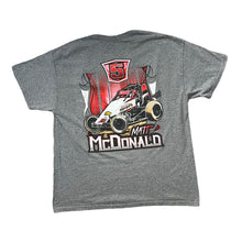 Load image into Gallery viewer, MATT MCDONALD National Sprint Car Championship Motorsports Racing Spellout Graphic T-Shirt
