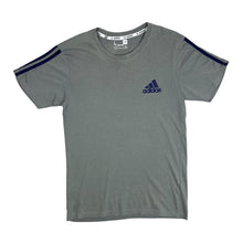 Load image into Gallery viewer, ADIDAS Three Stripe Classic Mini Logo Grey Khaki Short Sleeve T-Shirt
