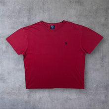Load image into Gallery viewer, Early 00’s Polo Ralph Lauren Embroidered Mini Pony Logo Cotton Red T-Shirt
