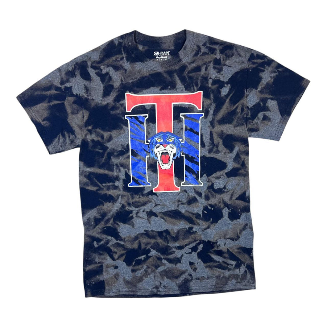 TH Tigers College Sports Logo Graphic Tie Dye T-Shirt